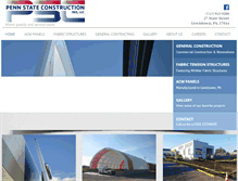 Tablet Screenshot of pennstateconstruction.com